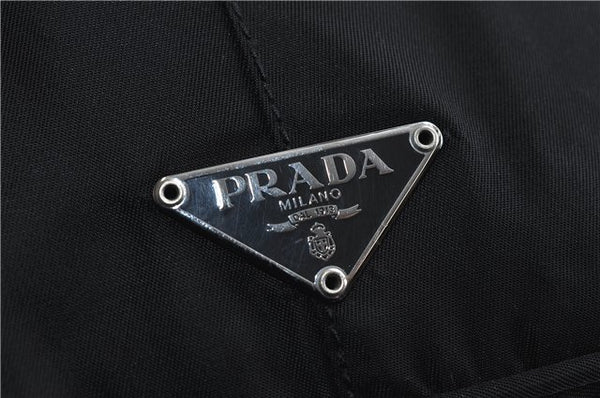 Authentic PRADA Nylon Leather Shoulder Bag Purse Black 7416C