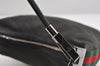 Authentic GUCCI Web Sherry Line Shoulder Bag Canvas Leather 01234 Black 7416I