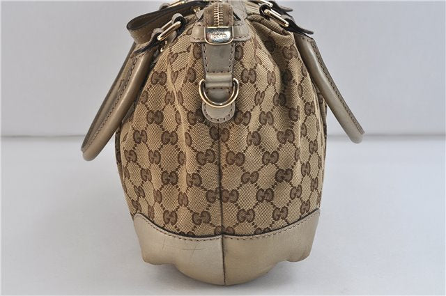 Auth GUCCI Sukey 2Way Shoulder Hand Bag GG Canvas Leather 247902 Brown 7417C