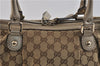 Auth GUCCI Sukey 2Way Shoulder Hand Bag GG Canvas Leather 247902 Brown 7417C