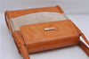 Authentic GUCCI Shoulder Hand Bag Purse Enamel Suede Orange Junk 7419C