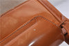 Authentic GUCCI Shoulder Hand Bag Purse Enamel Suede Orange Junk 7419C