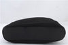Authentic GUCCI Bamboo Tote Hand Bag Nylon Leather Black 7422C
