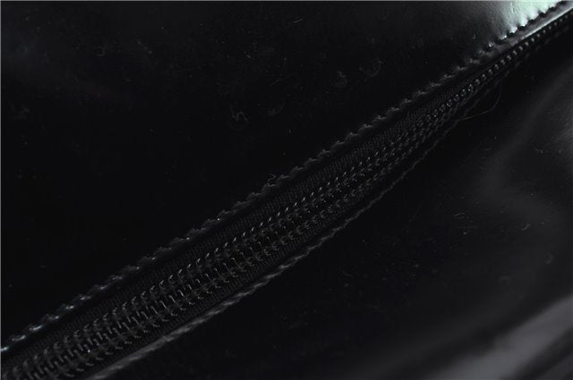 Authentic GUCCI Bamboo Tote Hand Bag Nylon Leather Black 7422C