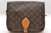 Auth Louis Vuitton Monogram Cartouchiere GM Shoulder Cross Bag M51252 LV 7424D
