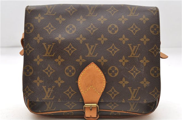Auth Louis Vuitton Monogram Cartouchiere GM Shoulder Cross Bag M51252 LV 7424D