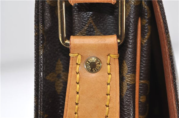 Auth Louis Vuitton Monogram Cartouchiere GM Shoulder Cross Bag M51252 LV 7424D