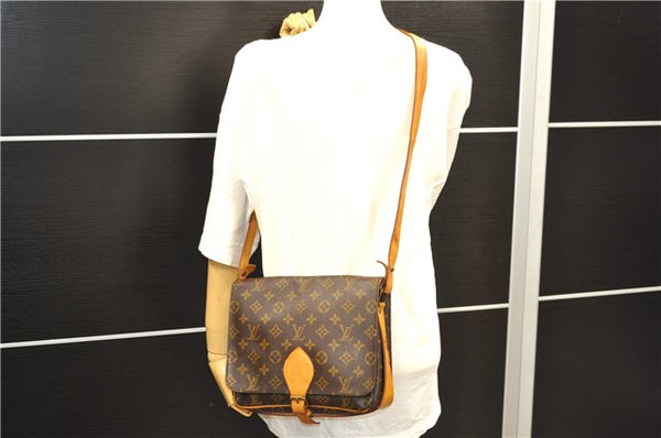 Auth Louis Vuitton Monogram Cartouchiere GM Shoulder Cross Bag M51252 LV 7424D