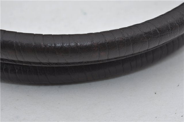 Authentic GUCCI Shoulder Tote Bag GG PVC Leather 114595 Brown 7424E