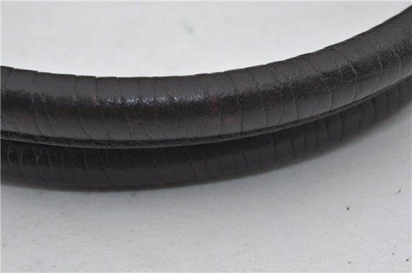 Authentic GUCCI Shoulder Tote Bag GG PVC Leather 114595 Brown 7424E