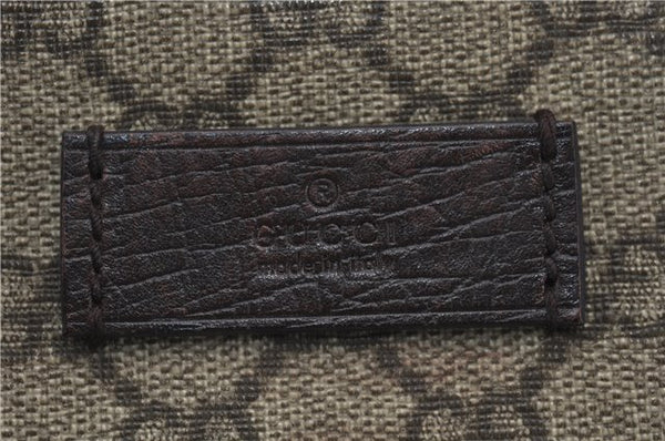 Authentic GUCCI Shoulder Tote Bag GG PVC Leather 114595 Brown 7424E