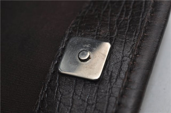 Authentic GUCCI Shoulder Tote Bag GG PVC Leather 114595 Brown 7424E