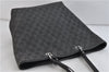 Authentic GUCCI Shoulder Tote Bag GG Canvas Leather 31243 Black 7426C