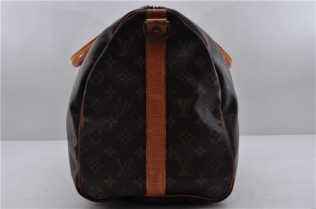 Auth Louis Vuitton Monogram Keepall Bandouliere 45 Boston Bag M41418 LV 7426D