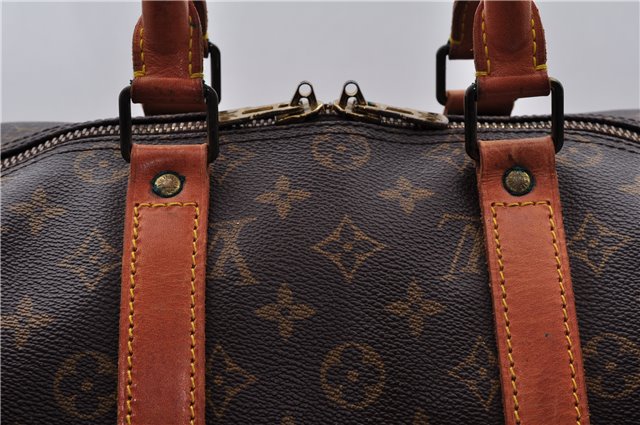 Auth Louis Vuitton Monogram Keepall Bandouliere 45 Boston Bag M41418 LV 7426D