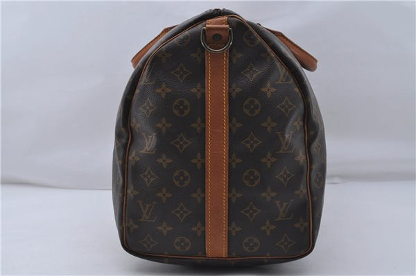 Auth Louis Vuitton Monogram Keepall Bandouliere 50 Boston Bag M41416 LV 7427D