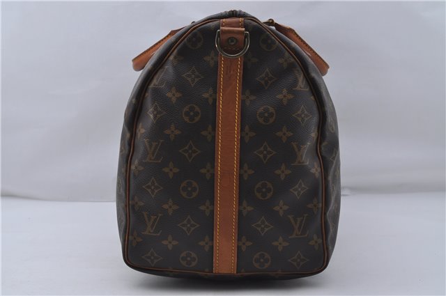 Auth Louis Vuitton Monogram Keepall Bandouliere 50 Boston Bag M41416 LV 7427D