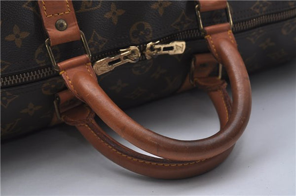 Auth Louis Vuitton Monogram Keepall Bandouliere 50 Boston Bag M41416 LV 7427D