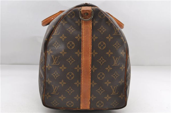 Auth Louis Vuitton Monogram Keepall Bandouliere 50 Boston Bag M41416 LV 7428D