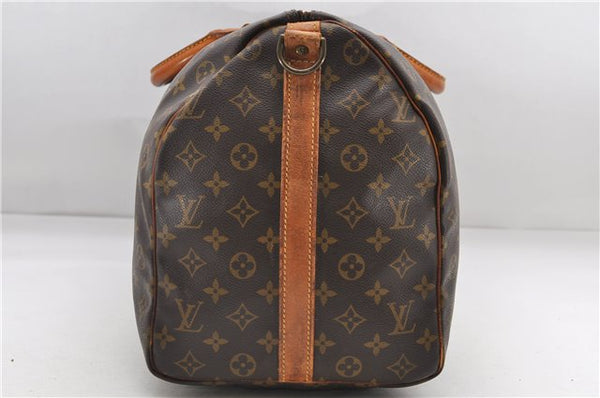 Auth Louis Vuitton Monogram Keepall Bandouliere 50 Boston Bag M41416 LV 7428D