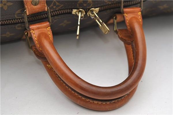 Auth Louis Vuitton Monogram Keepall Bandouliere 50 Boston Bag M41416 LV 7428D