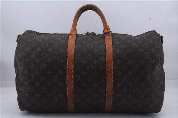 Auth Louis Vuitton Monogram Keepall Bandouliere 50 Boston Bag M41416 LV 7429D