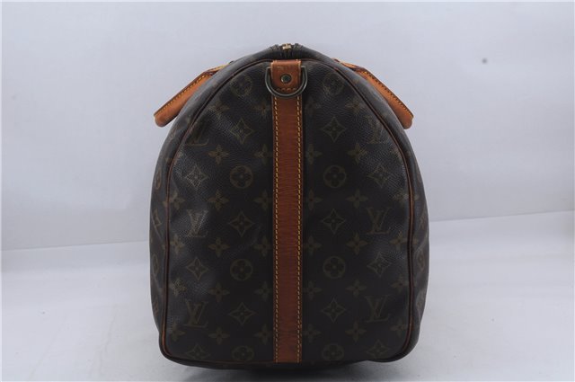 Auth Louis Vuitton Monogram Keepall Bandouliere 50 Boston Bag M41416 LV 7429D