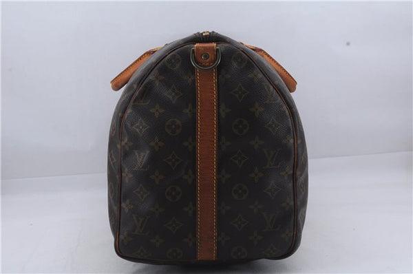 Auth Louis Vuitton Monogram Keepall Bandouliere 50 Boston Bag M41416 LV 7429D