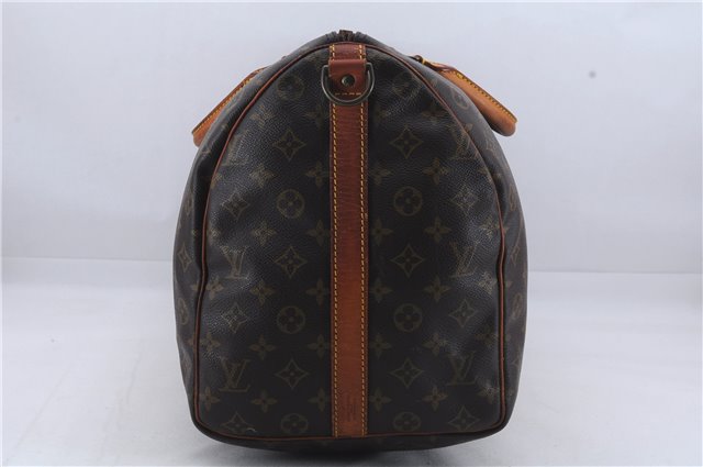 Auth Louis Vuitton Monogram Keepall Bandouliere 50 Boston Bag M41416 LV 7429D