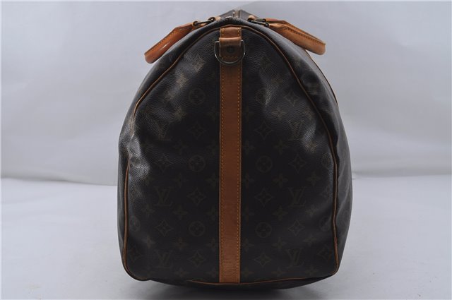 Auth Louis Vuitton Monogram Keepall Bandouliere 60 Boston Bag M41412 LV 7432D