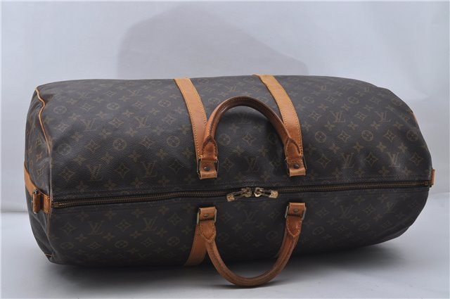Auth Louis Vuitton Monogram Keepall Bandouliere 60 Boston Bag M41412 LV 7432D