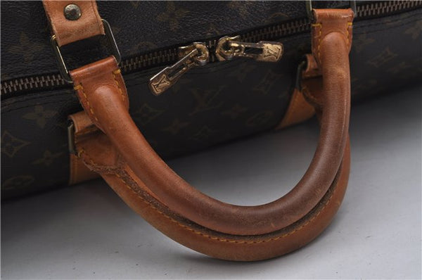 Auth Louis Vuitton Monogram Keepall Bandouliere 60 Boston Bag M41412 LV 7432D