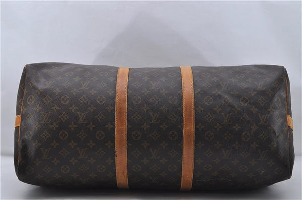 Auth Louis Vuitton Monogram Keepall Bandouliere 60 Boston Bag M41412 LV 7432D