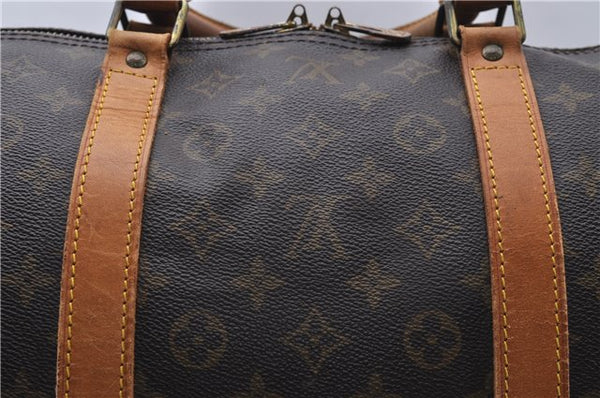 Auth Louis Vuitton Monogram Keepall Bandouliere 60 Boston Bag M41412 LV 7432D