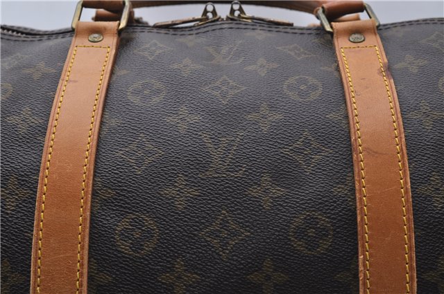 Auth Louis Vuitton Monogram Keepall Bandouliere 60 Boston Bag M41412 LV 7432D