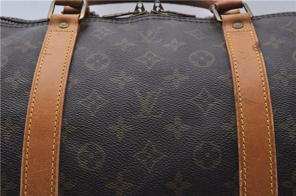 Auth Louis Vuitton Monogram Keepall Bandouliere 60 Boston Bag M41412 LV 7432D