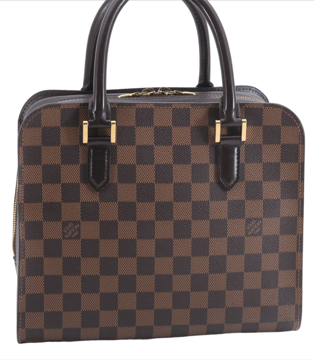 Authentic Louis Vuitton Damier Triana Hand Bag Purse N51155 LV 7433E