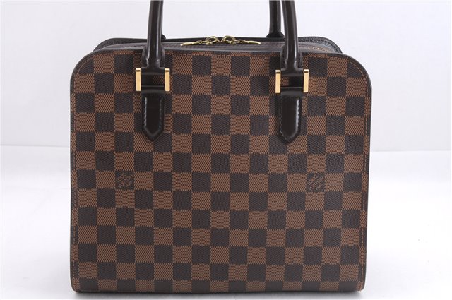 Authentic Louis Vuitton Damier Triana Hand Bag Purse N51155 LV 7433E