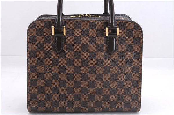 Authentic Louis Vuitton Damier Triana Hand Bag Purse N51155 LV 7433E