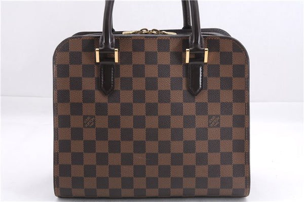 Authentic Louis Vuitton Damier Triana Hand Bag Purse N51155 LV 7433E