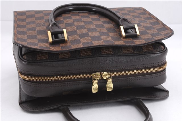 Authentic Louis Vuitton Damier Triana Hand Bag Purse N51155 LV 7433E