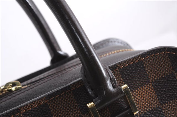 Authentic Louis Vuitton Damier Triana Hand Bag Purse N51155 LV 7433E