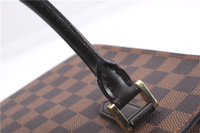 Authentic Louis Vuitton Damier Triana Hand Bag Purse N51155 LV 7433E