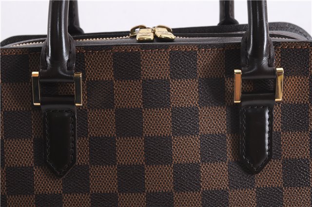 Authentic Louis Vuitton Damier Triana Hand Bag Purse N51155 LV 7433E