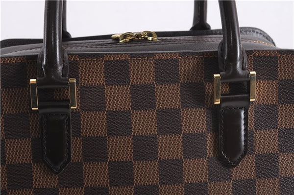 Authentic Louis Vuitton Damier Triana Hand Bag Purse N51155 LV 7433E