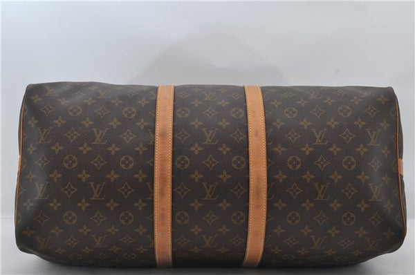 Authentic Louis Vuitton Monogram Keepall Bandouliere 55 M41414 Boston Bag 7436E