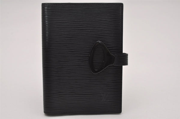 Authentic Louis Vuitton Epi Z Agenda PM Notebook Cover Black R20092 LV 7439I