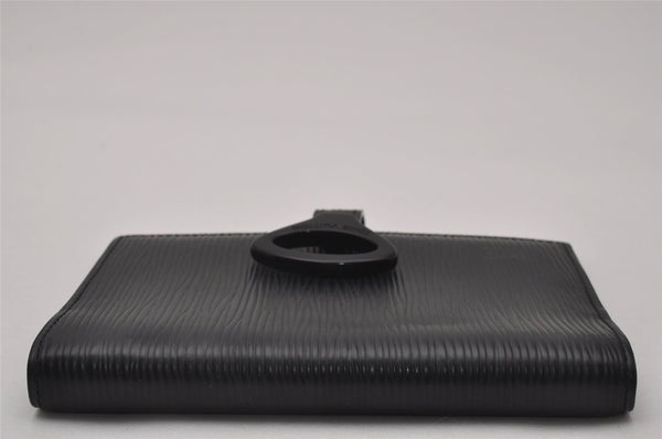 Authentic Louis Vuitton Epi Z Agenda PM Notebook Cover Black R20092 LV 7439I