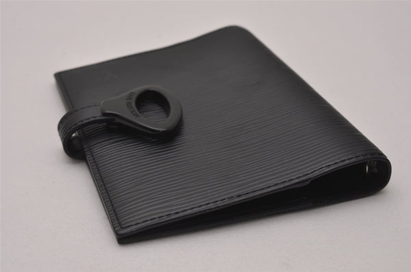 Authentic Louis Vuitton Epi Z Agenda PM Notebook Cover Black R20092 LV 7439I