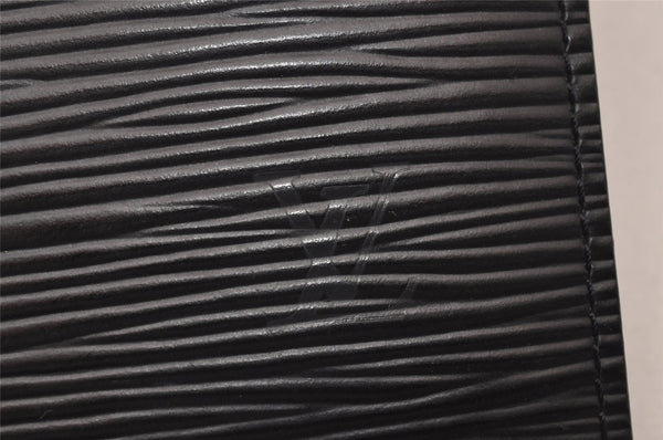 Authentic Louis Vuitton Epi Z Agenda PM Notebook Cover Black R20092 LV 7439I